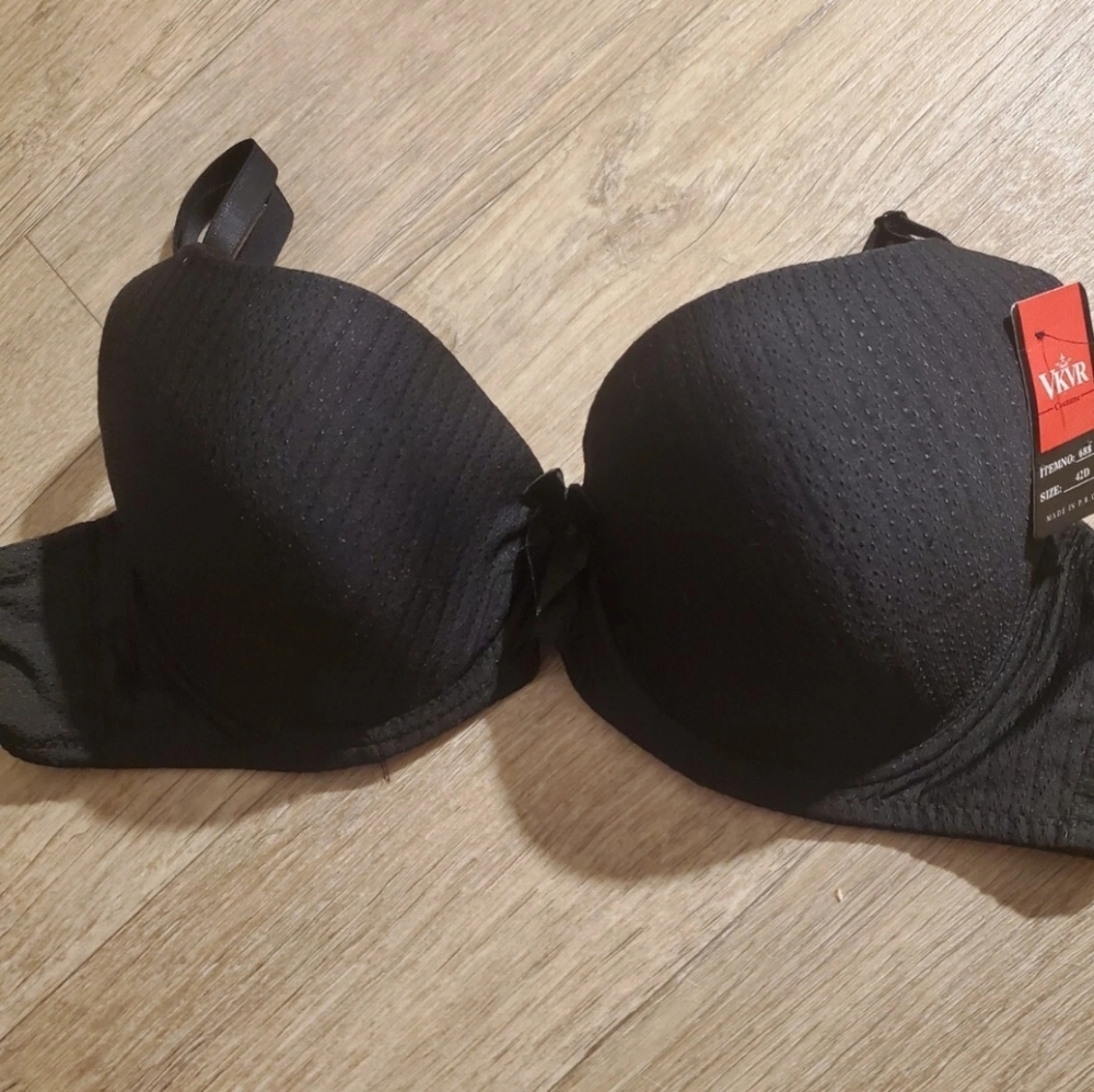 Bra VKVR Womens 42 D Black New